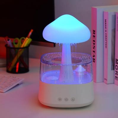 China Hot sale diffuser raining tree water drip cloud humidifier led rain fall humidifier night light with rain sounds and light for sale