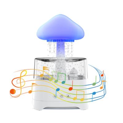 China 2023 New Essential Oils Smart Speaker Humidifier Water Drop White Noise Cloud Rainy Humidifier For Office for sale