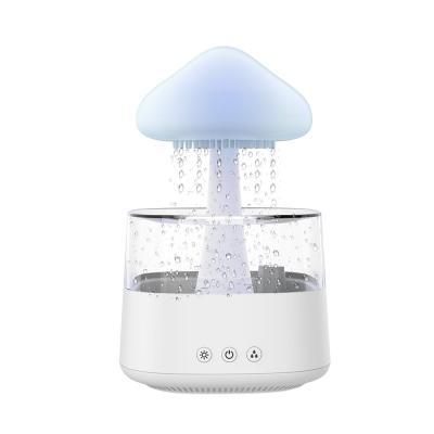 China Customized Logo Helping Sleep White Noise Essential Oil Ultrasonic Mist Mushroom Aroma Air Rainy Humidifier For Home for sale