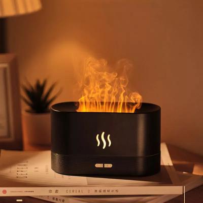China 2022 China factory Offer usb flame air diffuser simulation fire humidifier with essential oils for sale