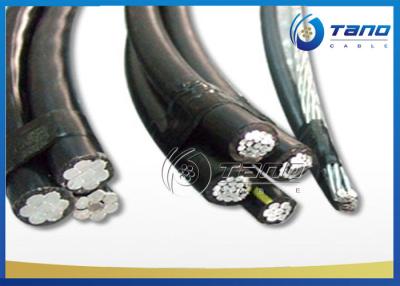 China Quadruplex Triplex Overhead Drop Service Cable ABC Cable 0.6 / 1kV Voltage for sale