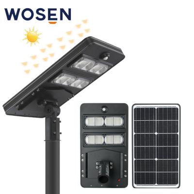 Cina 50 Watt LED Lampade a pannello solare ad alta luminosità Lampada stradale solare integrata tutto in uno in vendita