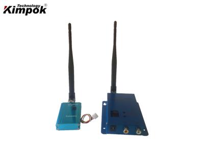 China 300Mhz Wireless Video Transmitter And Receiver Analog FPV Video Link 1500mW en venta