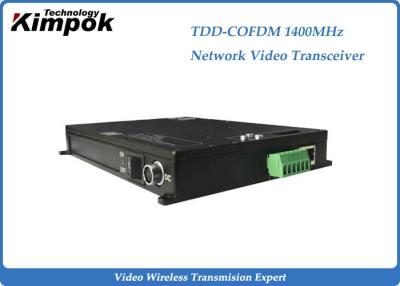 China 1400Mhz COFDM IP Transmitter Wireless With 10-15Km Transmit Distance for sale