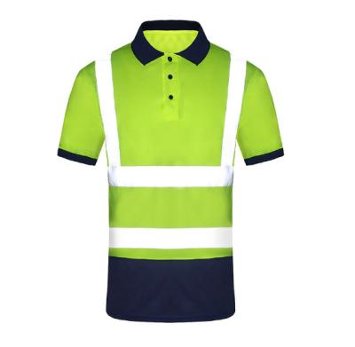 China Reflective PPE Safety Wear Road Work Manager Reflective POLO Shirt/T-Shirt Customizable Logo for sale