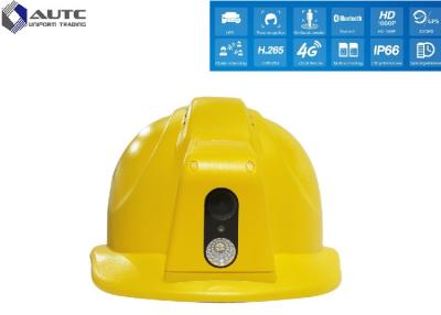 China Customized High Voltage Black Hard Hat With Wireless HD Camera Lamp for sale