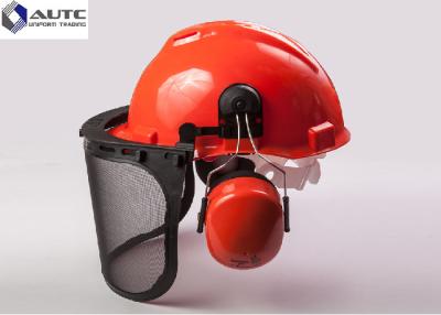 China Metallurgy PPE Safety Helmet , Industrial Safety Helmet With Face Protection for sale