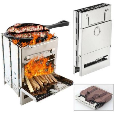 China Stainless Steel Folding Barbecue Stove, Portable Fixed Firewood Stove, Barbecue Rack, Picnic Stove, Heating Stove for sale