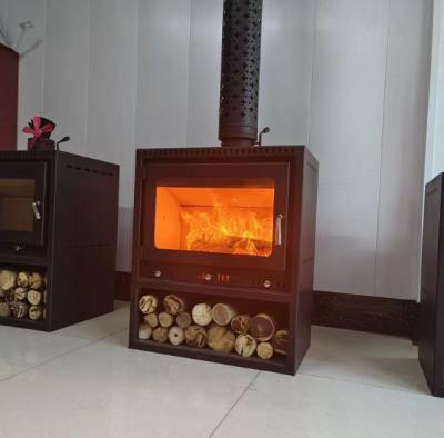 China Domestic Heating Furnace European Cast Iron Fireplace Embedded Firewood Real Fire Heating Fireplace for sale