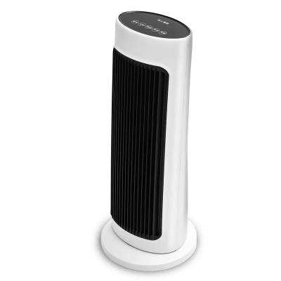 China Overheat Protection LED Touch Panel PTC Ceramic Heating Tech Electric Oscillating Home Fan Heater à venda