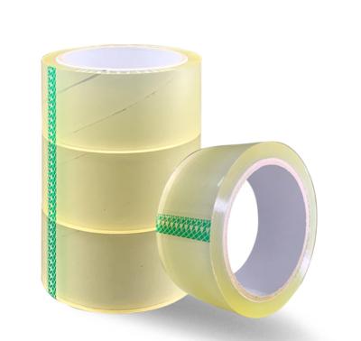 China 45 - 50um Thickness Transparent No Noise Acrylic Water Glue Bopp Silent Packing Tape for sale