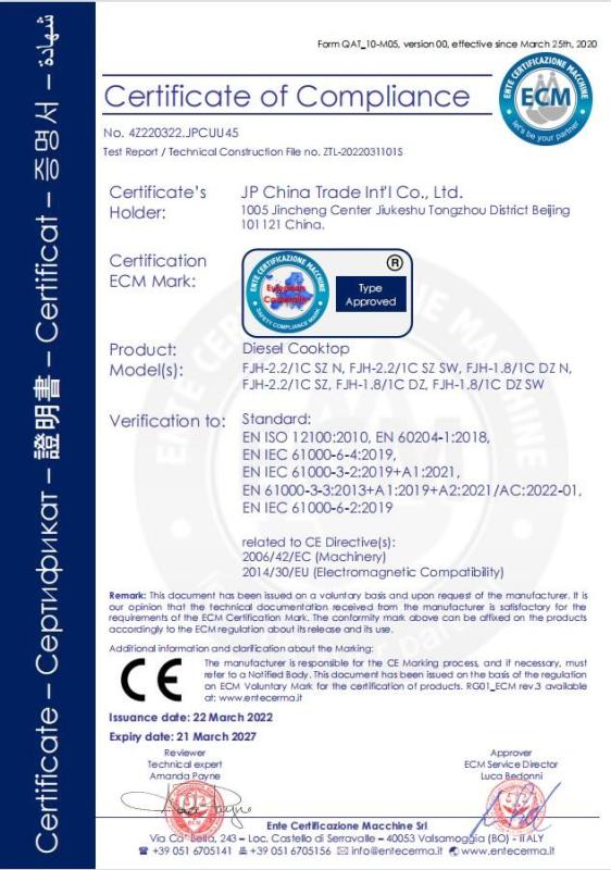 CE - JP China Trade Int'l Co., Ltd.
