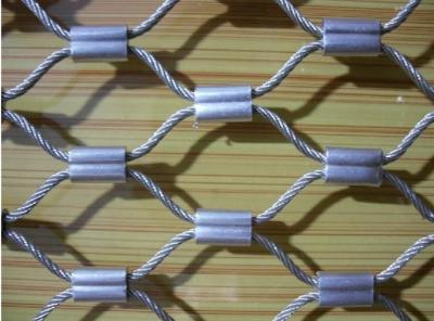 China Stainless steel ferrule rope mesh for sale