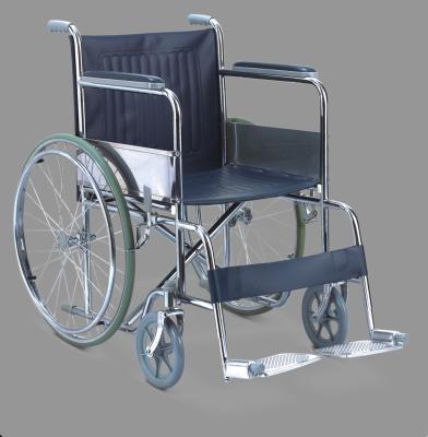 China Cômoda de aço cromada do hospital dobrável claro dobrável da cadeira de rodas à venda