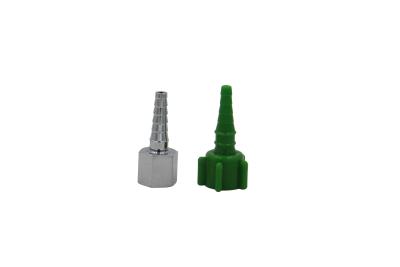 China Green 4 Lpm Oxygen Concentrator Christmas Tree Adapter Plastic Oxygen Nipple Nut for sale