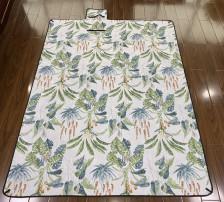 China 210d 80g Foldable Waterproof Picnic Blanket Polyester Printing Outdoor Beach Mat for sale
