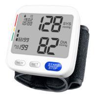 China 180bpm Household Blood Pressure Monitor Removable Battery ABS Wrist Device for sale