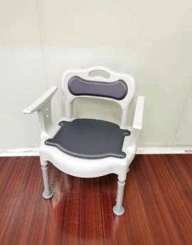 China Entfernbarer Plastikkommode-Stuhl für ältere ergonomische Duschstuhl-Toilette Seat zu verkaufen