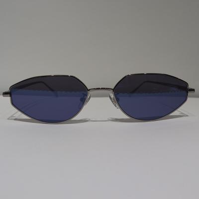 China Polygon 146mm Dark Blue Polarized Sunglasses PC AR Coating for sale