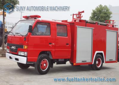 China Mini Red 2000L 2 Axle JMC Fire Fighting Vehicles Foam Fire Truck for sale