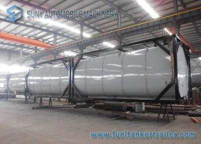 China Horizontal 40 Feet 50000L Heating Bitumen Tanker ISO Tank Containers for sale