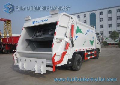 中国 Foton の二重車軸 4X2 Comperssed ごみ収集車 5m3-8m3 95 の Km/h 販売のため