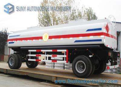 China Mild Steel Q235 / Q345 18000L Mechanical / Pneumatic Tanker Trailers 2 Axle for sale