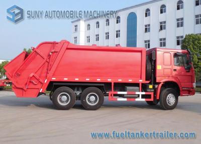 China Heavy Duty 15000L 15M3 HOWO Garbage Trucks 6 X 4 WP10.300NE31 Engine for sale