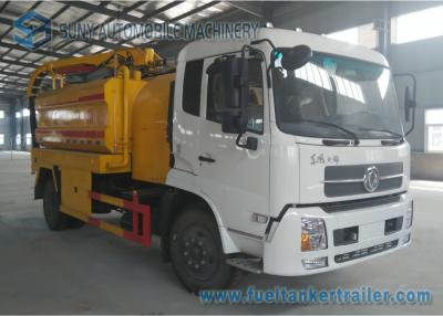 Chine Nettoyez à l'aspirateur axe DONGFENG 210hp de camion de réservoir de vide de camion de nettoyage d'égout d'aspiration le double à vendre