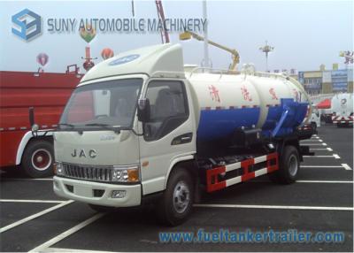 China JAC 141hp 3000 L Sewage Suction Truck  With Special Vacuum Pump for sale
