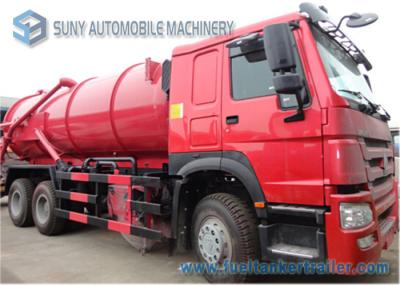 China 18000 L HOWO Sewer Flushing Truck 336hp Vacuum Suction Sewage Truck for sale