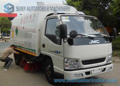 China Barrendero de calle de poca potencia del vacío del camión 4000L 1500KG del barrendero de camino de JMC en venta