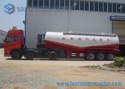 Chine Tri de l'axe 38 du bateau-citerne M3 de remorque de forme de v de ciment de réservoir remorque en vrac sèche semi à vendre