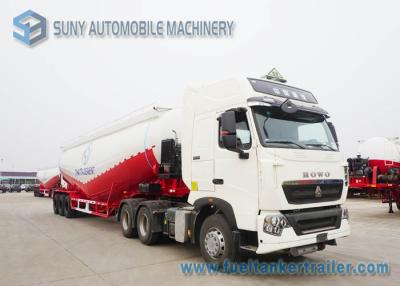 中国 白い耐久の頑丈な乾燥したバルク タンカーのトレーラーの高容量 販売のため