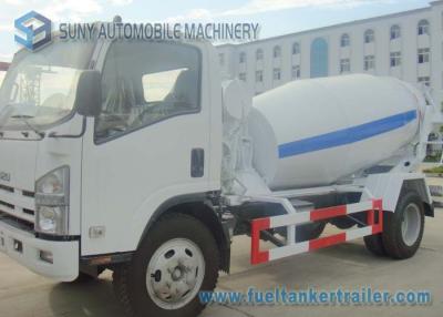 China Isuzu 4CBM Concrete Truck Mixer With Interpump Hydraulic Pump And Motor for sale