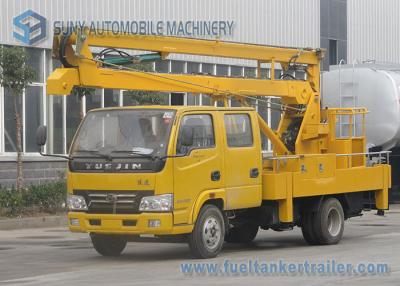 China 14M Articulated Booms High Altitude Operation Truck IVECO Yuejin Double Row Cabin for sale