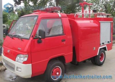 China Foton 1000 L Capacity Dual Axle Mini Fire Fight Truck 4x2 Single Row for sale