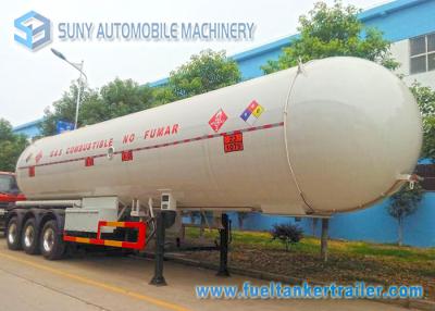 China 59520L 25T 3 Axles Semi Tanker Trailers 12 Wheels LPG Gas Tanker for sale