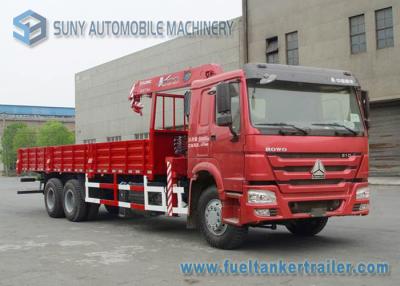 中国 336 HP SINOTRUK HOWO 6x4 のトラックはクレーン XCMG 14T クレーン CCC を取付けました 販売のため