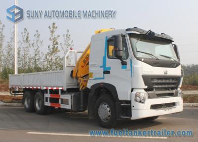 China 380 HP Sinotruk HOWO-A7 Truck Moonted Crane 6x4 Truck 10 T XCMG Crane for sale