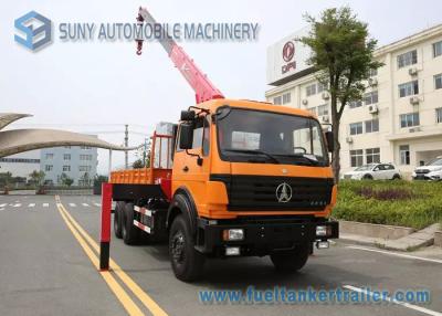 China Beiben NG80 Cabin Truck With Crane 6x4 Crane Mounted Truck 336 hp for sale
