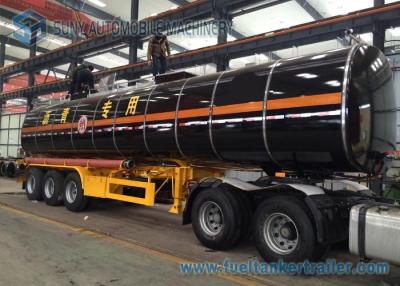 Chine Remorque 42000 L bateau-citerne de réservoir d'asphalte d'axe du chauffage de vapeur 3 de bitume à vendre