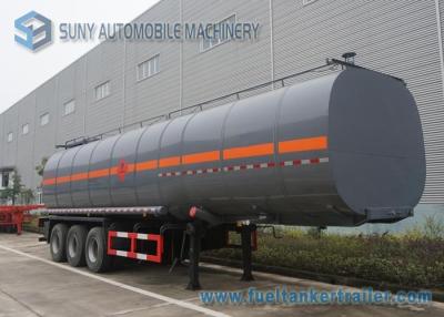 China Carbon Steel container semi trailer 45000L 3 Axle Ellipse Shape for sale