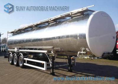 China 38000 L Chemical Oil Tank Trailer , Butyl Acetate Semi Trailer truck for sale