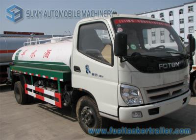 China Foton Water Tanker Truck , 2 Axles 2000 L -3000 L Sanitation Truck 103 Hp 4X2 Drive for sale