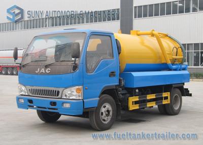 China Camión del vacío de las aguas residuales de JAC RHD LHD 6000L con la bomba 6000 L volumen del tanque de agua en venta