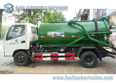 China Foton 8CBM 8000L 8M3 Vacuum Tank Truck Cummins 140hp , 4x2 Sewage Suction Truck for sale