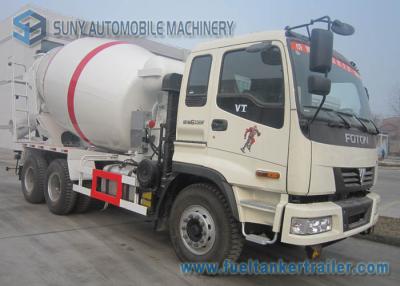 China 340 HP 10 Wheeler Foton Auman Concrete Mixer Truck 9000 Liters Agitating Lorry With VT Cab for sale