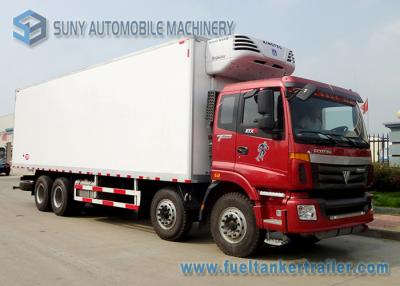 China 45-50 Cubic 8x4 Refrigerated Van And Truck Rentals FOTON - Auman 280 Kw / 380 Hp for sale