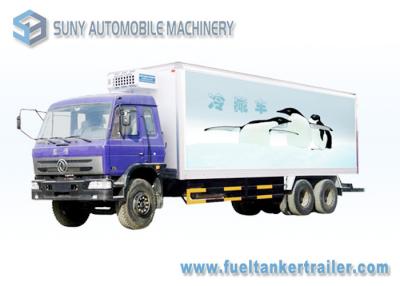 China Cummins Engine 210 HP 6x4 Refrigerator Van Truck Load 20 T - 25 T en venta